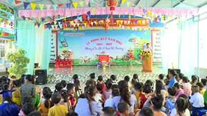 Trường Mầm non Bán trú thị trấn Phú Túc tổ chức Lễ tổng kết năm học...