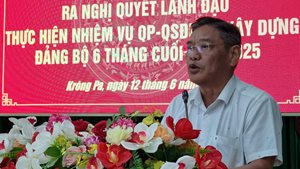 Đảng ủy Quân sự huyện Krông Pa ra nghị quyết lãnh đạo nhiệm vụ quốc...
